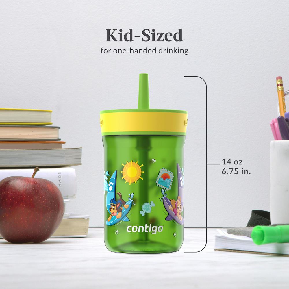 Kids Leighton Spill-Proof Tumbler with Straw, 14oz., 2-Pack - Cool Lime & Glacier
