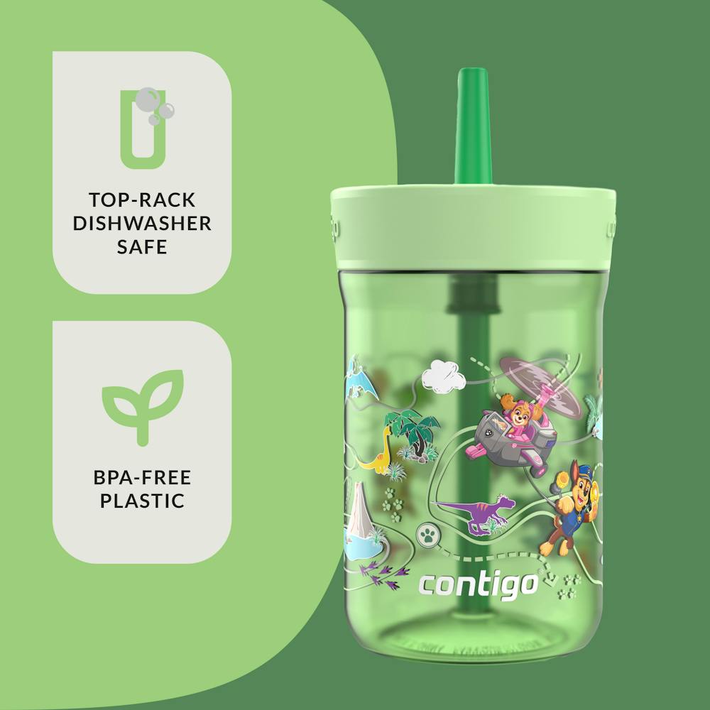 Kids Leighton Spill-Proof Tumbler with Straw, 14oz., 2-Pack - Blue and Green Aubrey