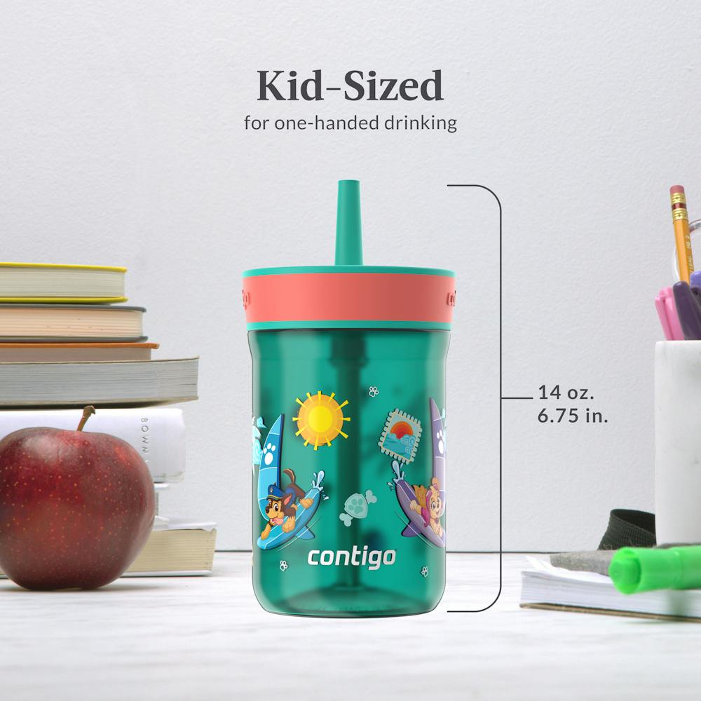 Kids Leighton Spill-Proof Tumbler with Straw, 14oz., 2-Pack - Tourmaline